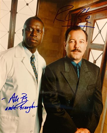 Gideon's Crossing Andre Braugher and Ruben Blades signed photo