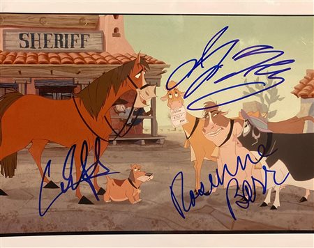 Home on the Range Roseanne Barr, Cuba Gooding Jr, and Jennifer  Tilly signed movie photo