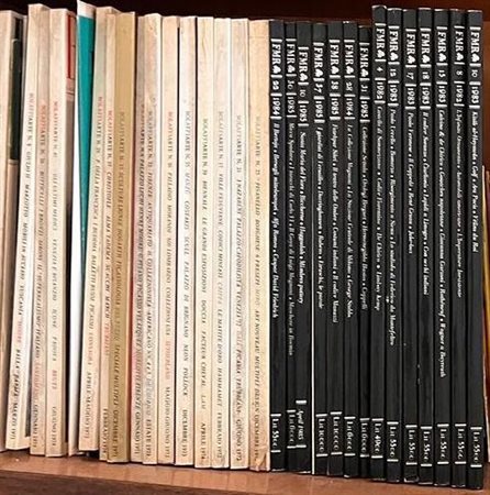 Collezione di riviste d arte FMR e Bolaffiarte con libri di letteratura e poesia del XX secolo