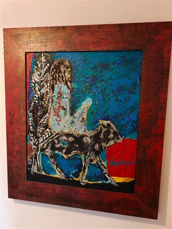 Ronak Moshiri (acrilico su tela, 60x50 cm)