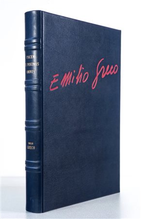 Volume D'Arte di pregio dedicato a "Emilio Greco"XX Secolo rilegatura in pelle