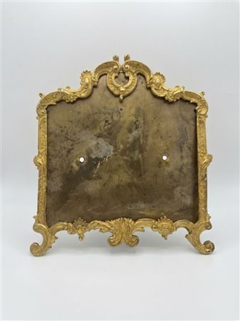 Parafuoco da tavolo in ottone dorato in stile Rococo, XIX-XX secolo