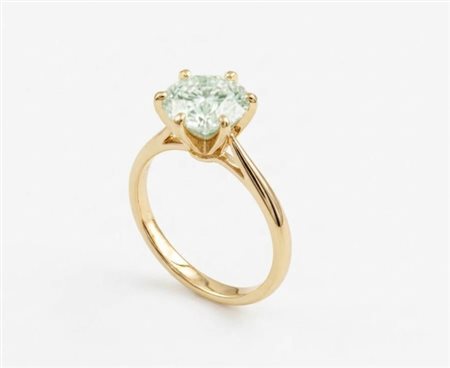 ANELLO SOLITARIO IN ORO GIALLO CON DIAMANTE NATURALE DA 1,50 CT