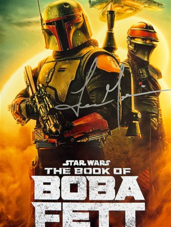 Star Wars The Book of Boba Fett Temuera Morrison signed photo