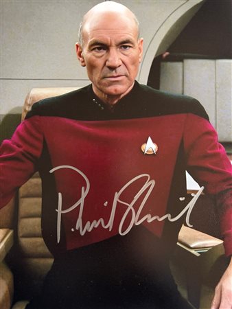 Star Trek Patrick Stewart signed photo