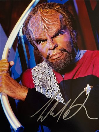 Star Trek Michael Dorn signed photo