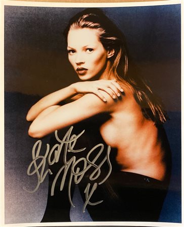 Kate Moss signed photo