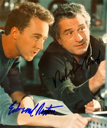 The Score Robert DeNiro and Edward Norton signed movie photo. GFA Authenticated