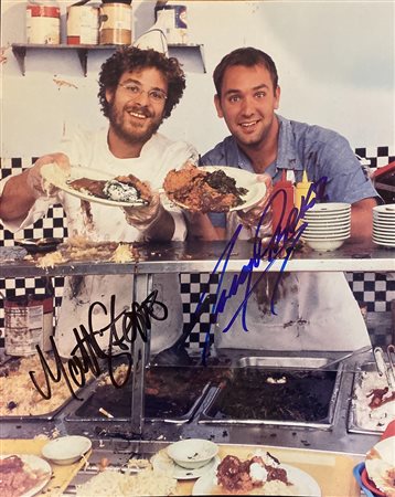South Park Trey Parker and Matt Stone signed photo. GFA Authenticated