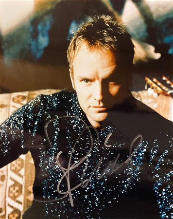 Sting signed photo