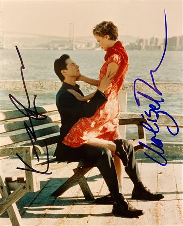 Sweet November Keanu Reeves and Charlize Theron signed movie photo