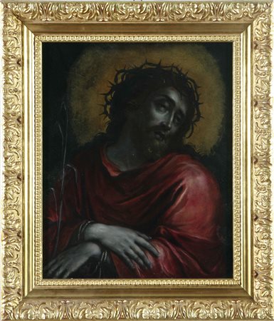 DE CRAYER GASPAR (1584 - 1669) Seguace di. Cristo incoronato di spine. Olio...