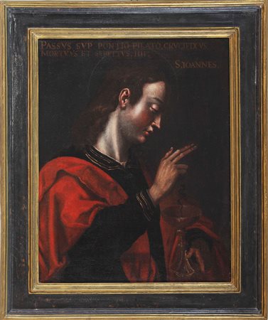 SCUOLA LOMBARDA DEL XVI SEC. San Giovanni Battista. Olio su tela. Cm 67,00 x...