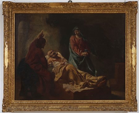 PIAZZETTA GIOVANNI BATTISTA (1682 - 1754) Seguace di, Il transito di San...