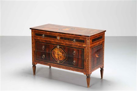 MANIFATTURA LOMBARDA DELLA FINE DEL XVIII SECOLO Importante Cassettone Luigi...