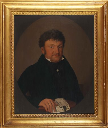 ARTISTA DEL XIX SECOLO Giovanni Fagioli di Bergamo. Olio su tela. Cm 45,00 x...