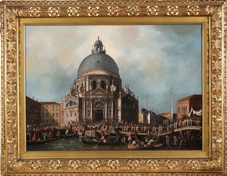 ZANIN FRANCESCO (1843 - 1890) La visita annuale del Doge alla chiesa di Santa...