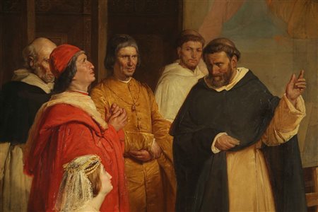 CORNIENTI CHERUBINO (1816 - 1860) Lodovico il Moro visita Leonardo da Vinci...