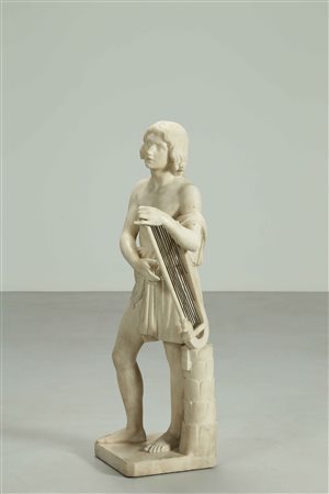 FONTANA GIOVANNI GIUSEPPE (1821 - 1893) David. 1848. Marmo. Cm 115,00....
