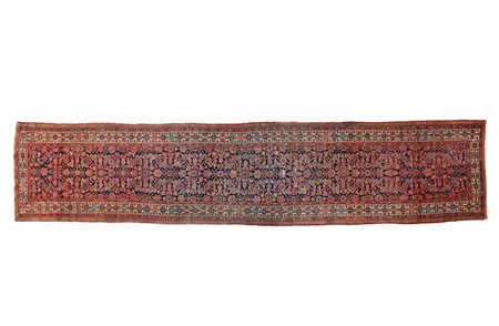 BIGIAR PERSIA Tappeto annodato a mano. Lana. Cm 97,00 x 548,00. Fine XIX sec.