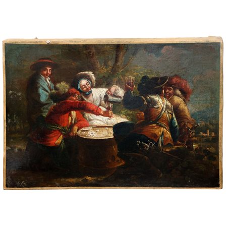 François de Troy François de Troy (attribuito a) (Tolosa  1645 - Parigi 1730)  - La mescitrice