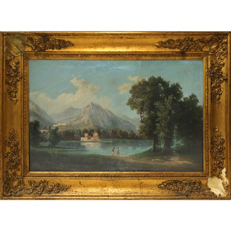Paesaggio lacustre, 19° century