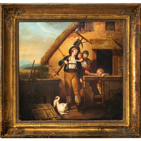 La partenza per il lavoro dei campi, 19° century