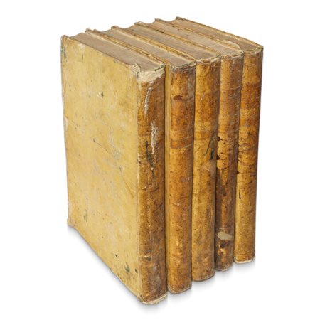 Vocabolario degli Accademici della Crusca impressione Napoletana secondo gli Ultimi di Firenze n°5 Tomi, From 1746 to 1748