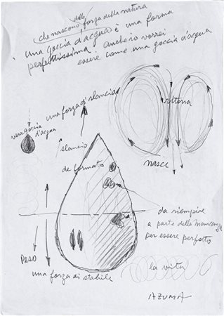 Coppia di disegni. Senza titolo