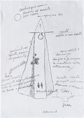 Coppia di disegni. Senza titolo