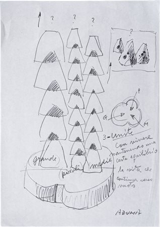 Coppia di disegni. Senza titolo