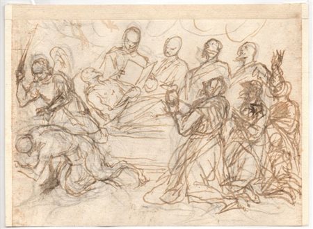 Alessandro Maganza (attribuito a) (Vicenza, 1556 - 1630) 
Studio per una scena di morte 
 