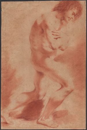 il Guercino (cerchia di) (Cento, 1591 - Bologna , 1666) 
Studio per il battesimo di Cristo 
 