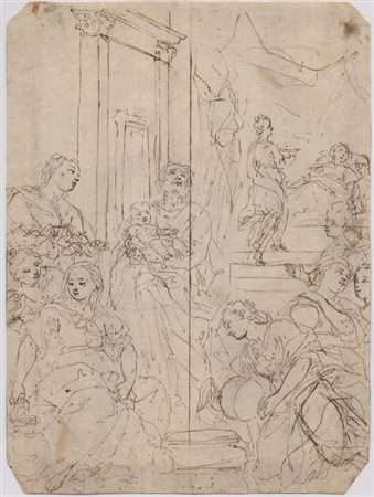  
Natività della Vergine artista bolognese del XVII secolo
 