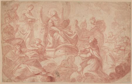  
Studio per Allegoria della Divina Sapienza artista romano del XVII secolo
 