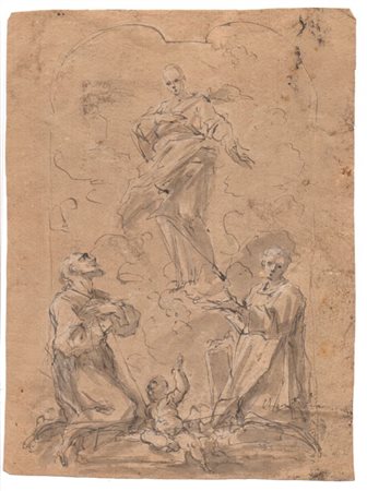  
Studio per Assunzione della Vergine artista piemontese del XVIII secolo
 