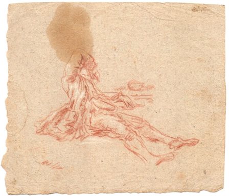  
Studio per una figura reclinata | Studio per un nobiluomo artista veneto del XVIII secolo
 