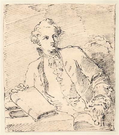 Pietro Antonio Novelli (attribuito a) (Venezia, 1729 - 1804) 
Ritratto di un letterato 
 
