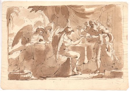  
Abramo e i tre angeli scuola bolognese del XVIII secolo
 