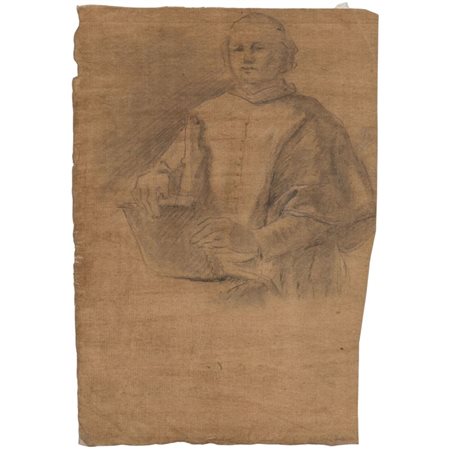 Francesco Trevisani (ambito di) (Capodistria, 1656 - Roma, 1746) 
Studio per un cardinale 
 