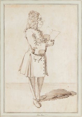 Pier Leone Ghezzi (Roma, 1674 - 1755) 
Vacher 
 