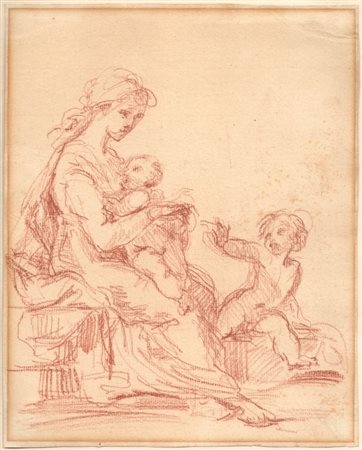  
Madonna col Bambino e san Giovannino scuola francese del XVIII secolo
 