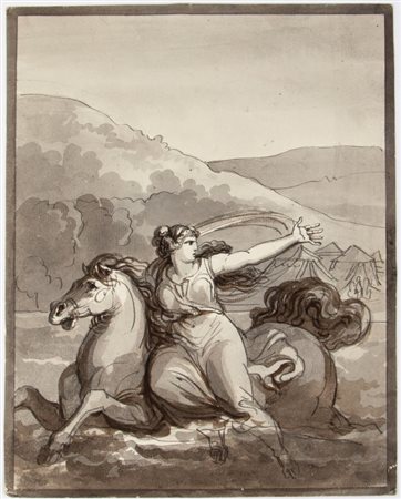 Bartolomeo Pinelli (attribuito a) (Roma, 1781 - Roma, 1835) 
Ratto d'Europa 
 
