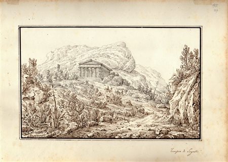 Antonio Senape (Roma, 1788 - Napoli, 1842) 
Tempio di Segesta 
 