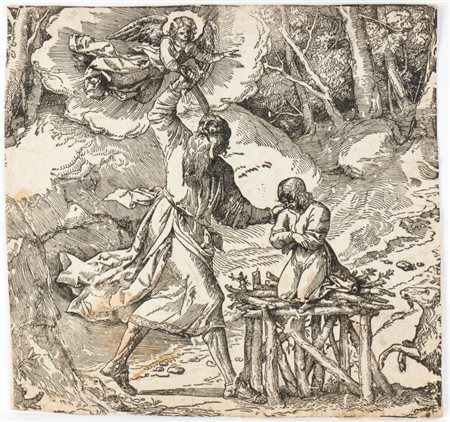Ugo da Carpi (Carpi, 1470 - Roma, 1532) 
Sacrificio di Isaaco  
 
