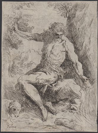 Jacopo Negretti detto Palma il Giovane (Venezia, 1544 - 1628) 
San Giovanni Battista nel deserto 
 