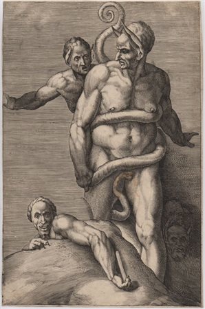 Cherubino Alberti (1553 - 1615) 
Demoni, da Michelangelo 
 