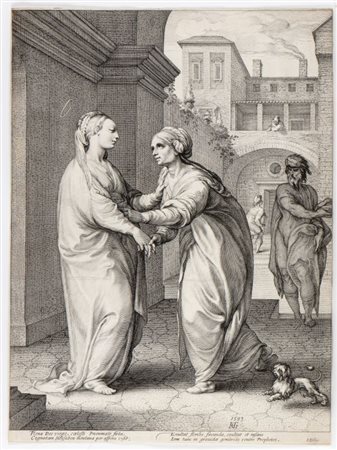 Hendrik Goltzius (Muhlbracht, 1558 - Haarlem, 1617) 
Visitazione 1593
 