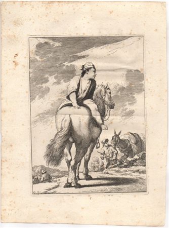 Lodovico Mattioli (1662 - 1747) 
Caccasenno a cavallo 
 