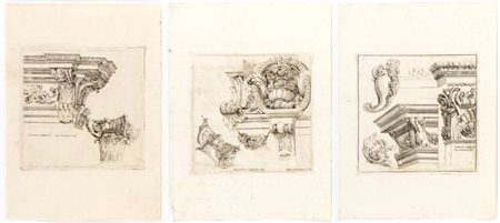 Carlo Antonio Buffagnotti (Bologna, 1660 - c.1715) 
Studi architettonici, da Ferdinando Galli (Bibiena) 
 